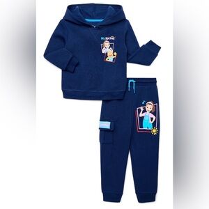 Ms. Rachel Toddler Boys Graphic Hoodie and Jogger Pants Set, 2-Piece